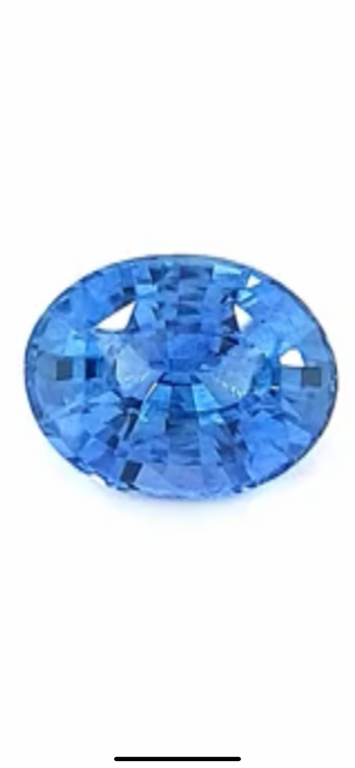 Sapphire and Diamond Ring 3.70 ctw 18kt